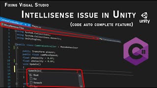 Unity Fix IntelliSense and Error Checking in Visual Studio [upl. by Corliss]