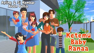 Ayline amp Si Kembar Alcen Cellia Ketemu Baby Ranaa  Sakura School Simulator [upl. by Marchal]