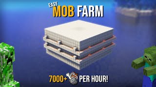 Minecrafts BEST EFFICIENT MOB FARM 119  INSANE LOOTS [upl. by Desma]