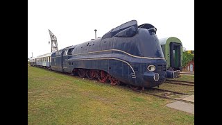 Dampflokomotiven Katastrophenzug Draisine Stromlinienlokomotive Schienenbus zum Lokfest Staßfurt 23 [upl. by Ydolem]