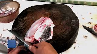 Tilapia Fish Cutting  street food  sashimi making [upl. by Gibrian]