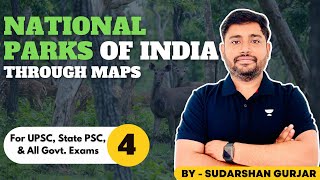 National Parks of India through MapsUpdated by Sudarshan Gurjar  4 UPSCPSCsAll Exams [upl. by Mairem]