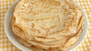 Crêpes From Scratch French Cuisine المطبخ الفرنسي طريقة تحضير فطائر الكريب في المنزل [upl. by Eldredge]