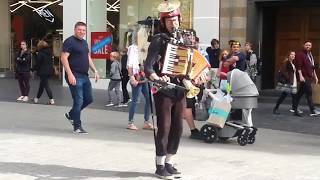 One man band in Church Street Liverpool Sunday 25 June 17 [upl. by Adnamahs360]