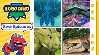 【GOGODINO】Best Ancient Reptiles w Trilobite Kannemeyeria Archelon Fasolasuchus  Kids Cartoon [upl. by Demeyer]