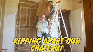 RIPPING APART our MEDIEVAL CHATEAU [upl. by Alidus478]