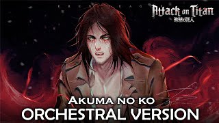 Attack on Titan S4 Part 2 Ending Akuma no Ko  Epic Orchestral Version [upl. by Winifred]