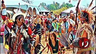 Traditional First Nations Pow Wow Drum Music Ceremony and Full Regalia [upl. by Ahsatal901]