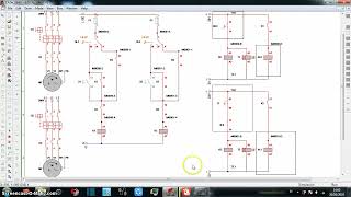 CONTOH SIMULASI DAN WIRING LOCAL SWITCH AUTO MANUAL PADA 2 MOTOR BERTIPE STARTING DOL [upl. by Julieta]