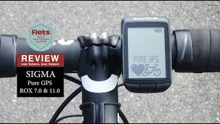 Review Sigma fietscomputers Pure GPS Rox 110 amp 70 [upl. by Aryt237]