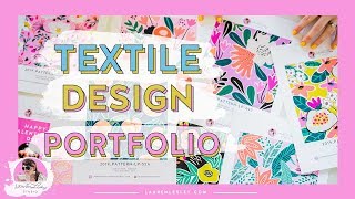 Textile Designer Portfolio  Your Textile Design Portfolio MUST HAVES [upl. by Ettedranreb]