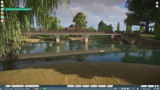 Planet Zoo  Farma Park  ep 5 Swan Lake speed build [upl. by Bissell]