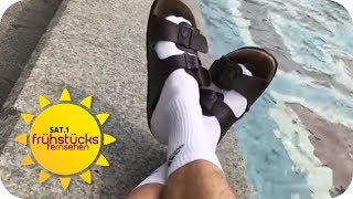 Weiße Socken  wieder im Trend  SAT1 Frühstücksfernsehen  TV [upl. by Wennerholn]