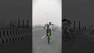 ðŸ”¥wheelie x 180 stoppie ðŸ˜Ž wheelie mtb stunt bike mtbpytho [upl. by Ibrahim]