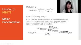 Calculations in Analytical Chemistry  SI units mole millimole concentrations [upl. by Neff]