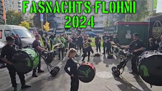 Uftritt am FasnachtsFlohmi Region Basel  Vollgas in Prattele🖤💚🎺🥁🥳 [upl. by Terrab]