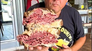 THE BEST REUBEN SANDWICH IN LOUISVILLE KENTUCKY  The Block Gourmet Deli  Restaurant Review [upl. by Rebmac]