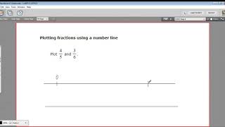 Plotting fractions using a number line [upl. by Ahsas]