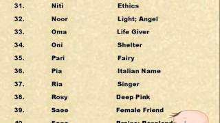 Cute Baby Girl Names With Meanings [upl. by Alasteir]