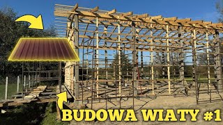 BUDOWA WIATY 1 Przygotowanie Ścian Pod Blachę [upl. by Beverle]