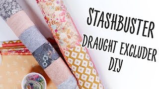 How To Make A Draught Excluder DIY Sewing Project Using Your Stash [upl. by Lanford193]