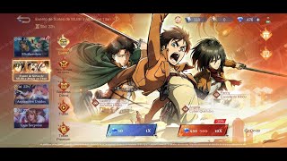 ATTACK ON TITAN  SERVIDOR AVANZADO  MOBILE LEGENDS 2023 [upl. by Nosauq63]