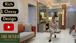 Amanora Gold  Classy amp Rich Design  2BHK Home Interior Design  Interior Design Ideas  Pune [upl. by Euqcaj420]