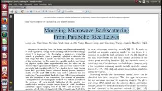 Modeling Microwave Backscattering projects [upl. by Ojela200]