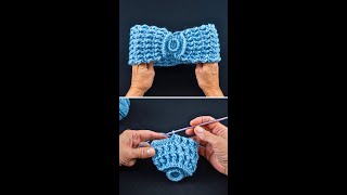 Easy crochet headband Tutorial for beginners Miarti🧶 [upl. by Kwasi]