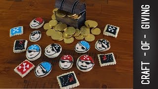 EASY Pirate Cookies  Craft of Giving [upl. by Yrdnal194]