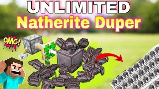 Minecraft 118 UNLIMITED NETHERITE DUPLICATOR GLITCH  Tutorial EASY ANCIENT DEBRIS DUPER [upl. by Ordisy492]