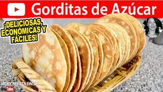 GORDITAS DE AZUCAR  VickyRecetaFacil [upl. by Aliab]