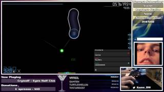 osu 87 CLEAR  Crywolf  Eyes Half Closed  HDDT Reupload [upl. by Enia]