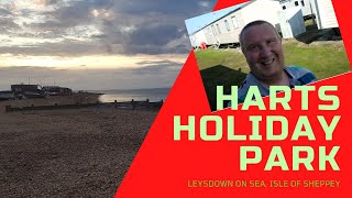 HARTS HOLIDAY PARK  Leysdown on Sea  Isle of Sheppey BRONZE CARAVAN and PARK REVIEW  on a Budget [upl. by Refinej]