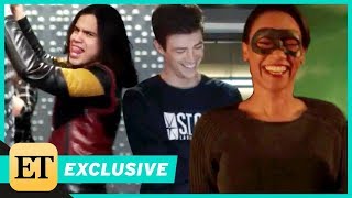 The Flash Cast Cant Stop Laughing in Season 4 Bloopers Exclusive [upl. by Marden]