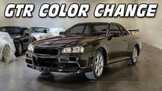 Nissan Skyline R34 GTR Complete Color Change [upl. by Eirena]