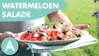 Zomerse watermeloensalade  ANGELO  Recept 2 [upl. by Lida]