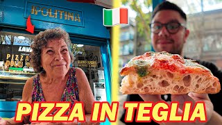 Comiendo PIZZA ROMANA IN TEGLIA en BUENOS AIRES 🍕  IPOLITINA 🇮🇹 [upl. by Aylsworth]