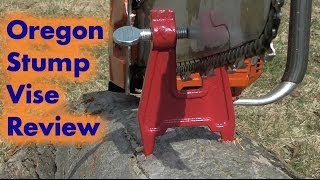 Logger Stump Vise Review Oregon 26368A [upl. by Leinnad]