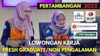 LOKER TAMBANGAN 2022 FRESH GRADUATE NON SKILL PT PPA PT HASNUR RIUNG PT PETROSEA PT HJ FERONIKEL [upl. by Nepil440]