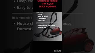 Eureka Forbes Quick Clean DX Vacuum Cleaner link in description trending home new ad best new [upl. by Areis885]