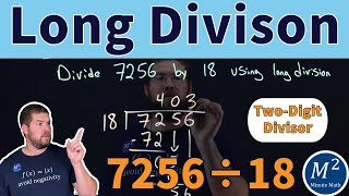 Dividing Multi Digit Numbers 7256 ÷ 18 Step by Step Solution [upl. by Eiknarf911]