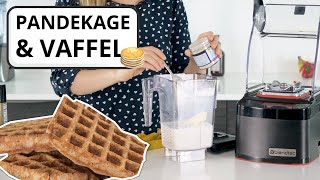 Vafler amp pandekager Enkel og hurtig dessert på en blender [upl. by Court570]