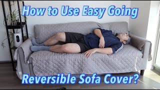 How to Use Easy Going Reversible Sofa Cover [upl. by Yentruoc]