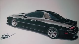 1996 Chevrolet Camaro Drawing Time Lapse [upl. by Akir]