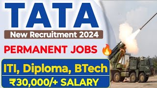 TATA ITI Diploma BTech Permanent Jobs Vacancy 🔥 Salary 35000  TASL ITI Technician Jobs [upl. by Torin]