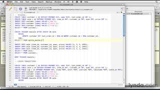 SQLite Tutorial  How to update tables using triggers [upl. by Odrareg]