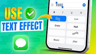 How to Use or Send Text Effects on iMessage with iOS 18 Update [upl. by Nawtna404]