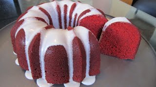 How to make a Red Velvet Bundt Cake from scratch [upl. by Htilil178]