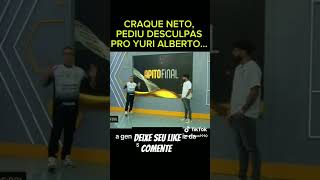 Craqueneto se desculpa com yurialberto no programa podcast futebol corinthians cortespodcast [upl. by Einned]